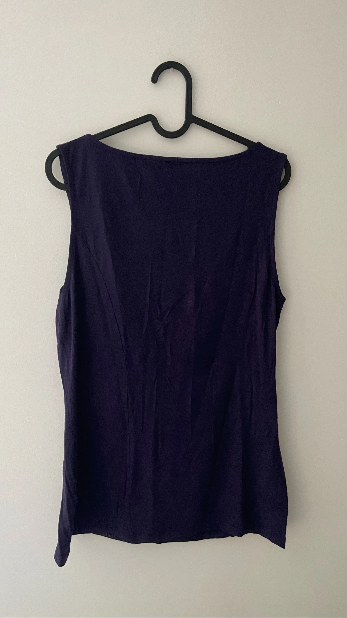 Purple top with front pattern size 42 – photo 5